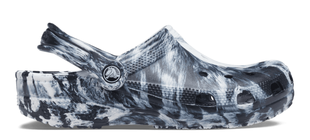 Classic Marbled Clog - White / Black